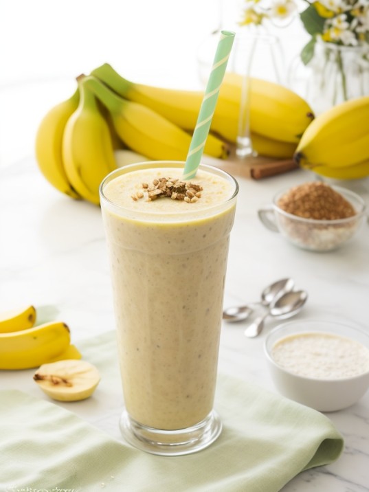 Oats Banana Smoothie Recipe for Weight Loss 