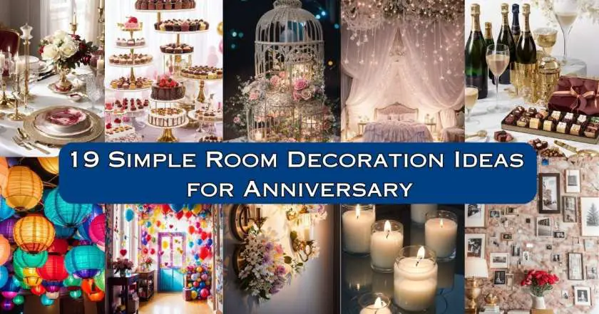 Simple Room Decoration Ideas for Anniversary