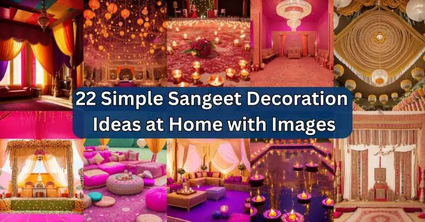 Simple Sangeet Decoration Ideas at Home