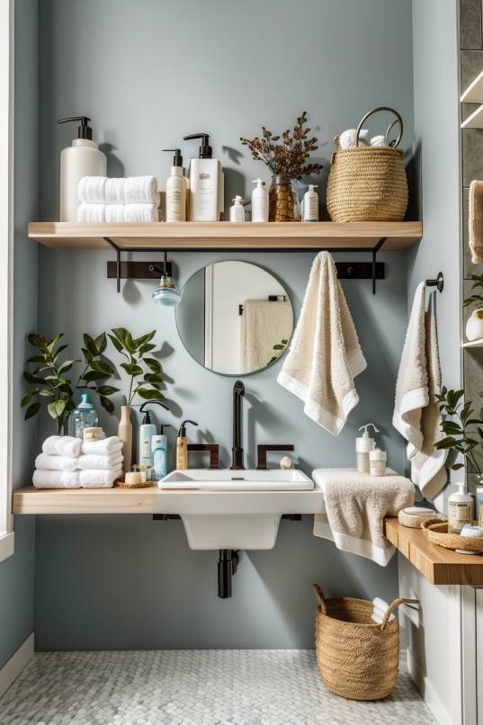 Small Bathroom Counter Decorating Ideas