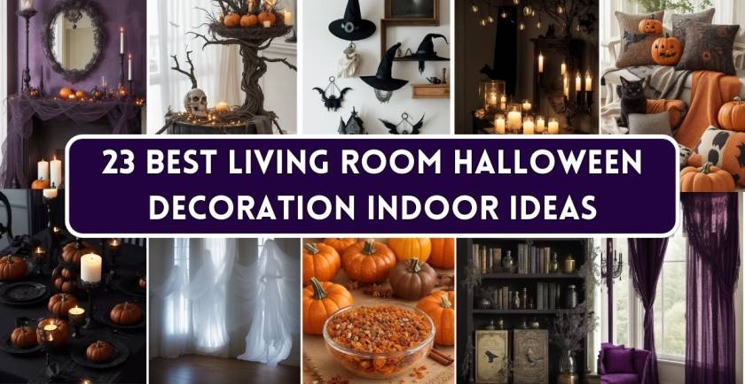 Living Room Halloween Decoration Indoor Ideas