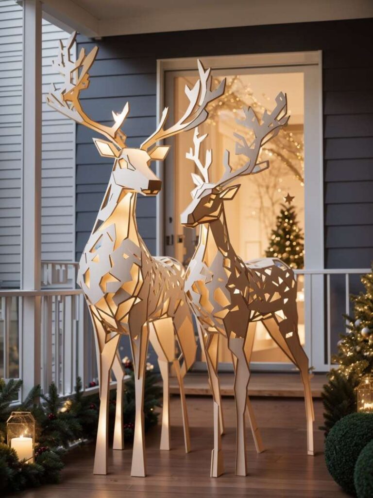 Christmas Decor Ideas for Apartment Balconies