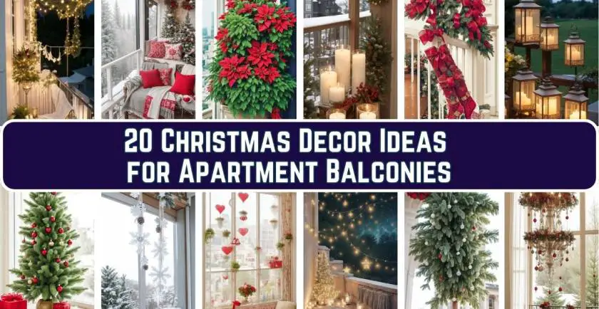 Christmas Decor Ideas for Apartment Balconies