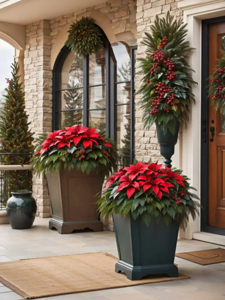 Christmas Decor Ideas for Apartment Balconies