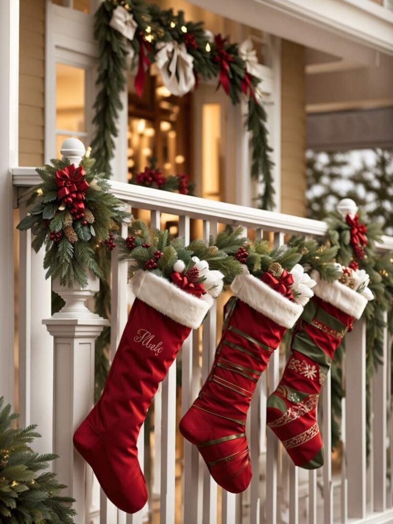 Christmas Decor Ideas for Apartment Balconies