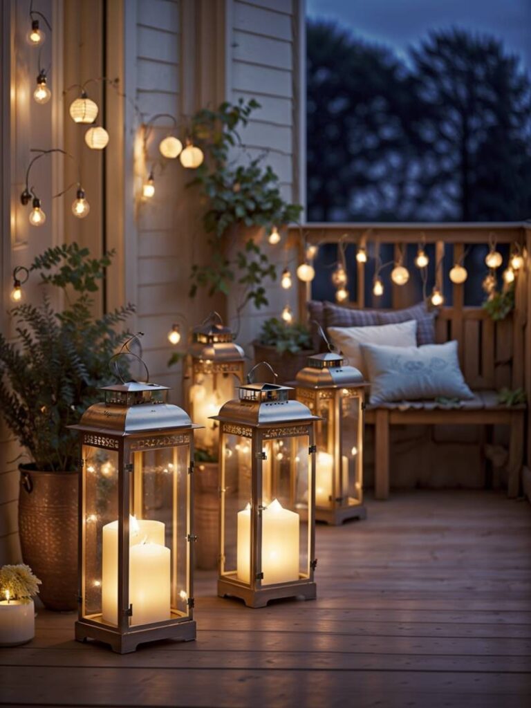 Christmas Decor Ideas for Apartment Balconies