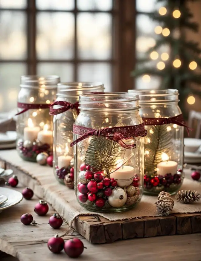 DIY Christmas Centerpiece Ideas for your Table