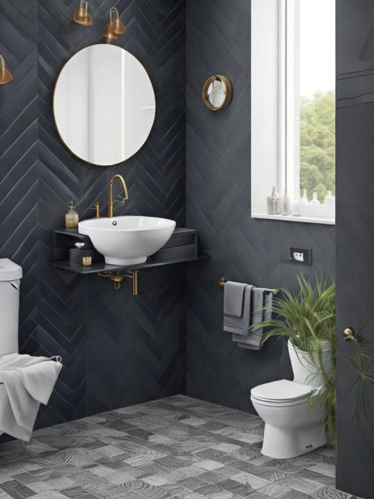 Dark Bathroom Floor Tile Ideas