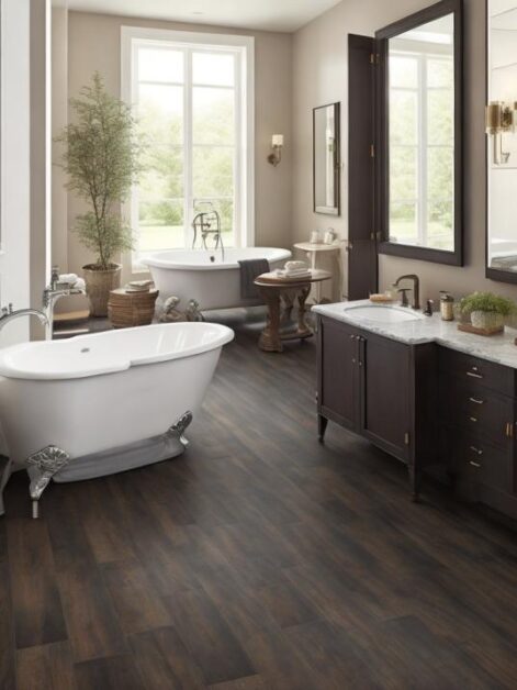 30 New Dark Bathroom Floor Tile Ideas: Modern and Minimal