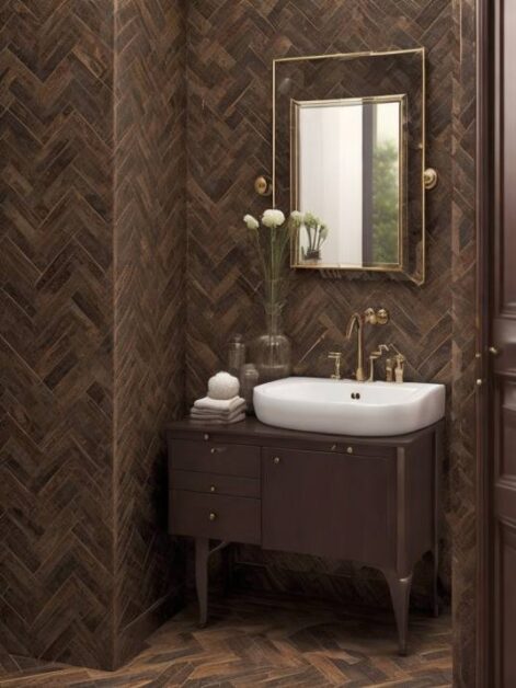 30 New Dark Bathroom Floor Tile Ideas: Modern and Minimal