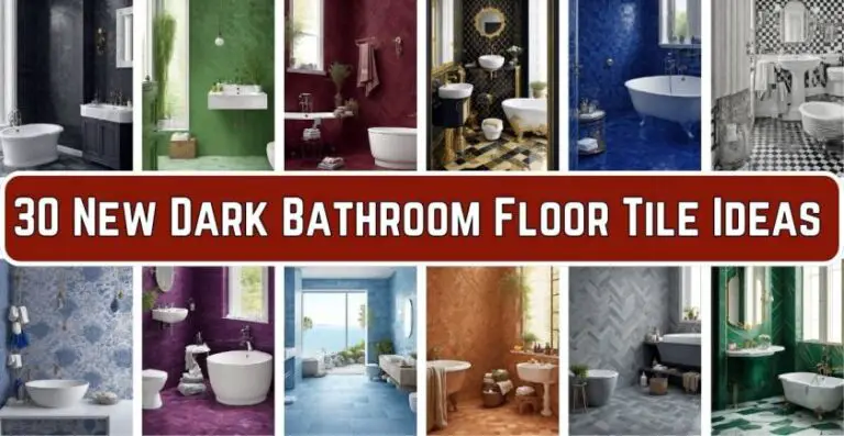 30 New Dark Bathroom Floor Tile Ideas: Modern and Minimal