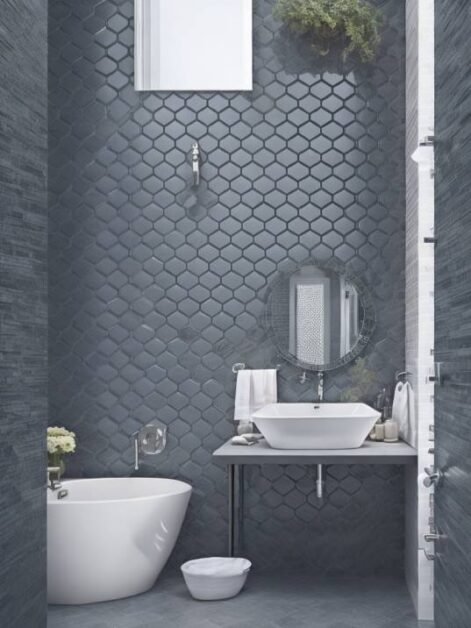 30 New Dark Bathroom Floor Tile Ideas: Modern and Minimal