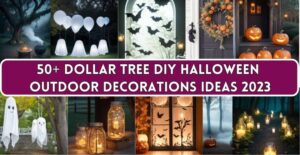 50+ Dollar Tree DIY Halloween outdoor decorations ideas 2023