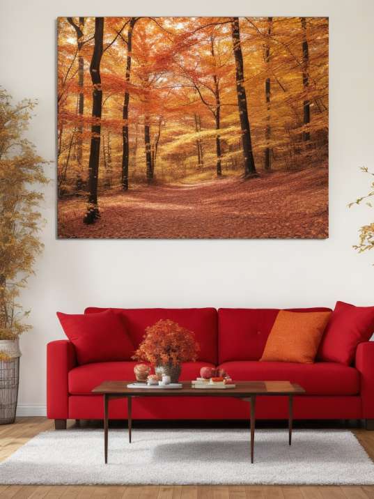 Fall Living Room Decor Ideas with Warm Colors