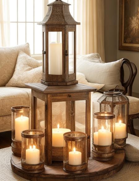 Fall Living Room Decor Ideas with Warm Colors