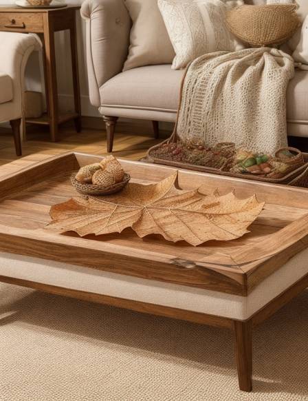 Fall Living Room Decor Ideas with Warm Colors
