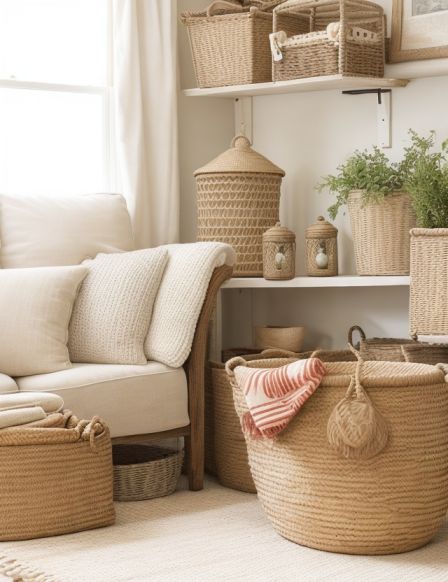 Fall Living Room Decor Ideas with Warm Colors