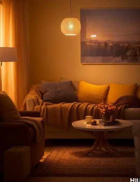 Fall Living Room Decor Ideas with Warm Colors