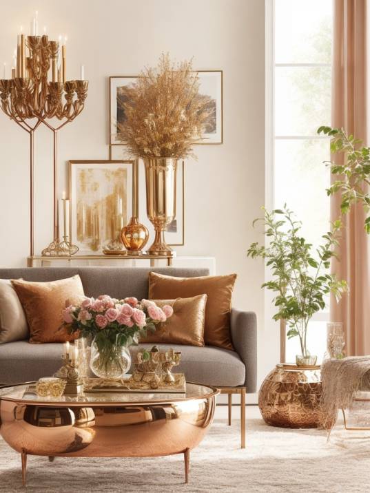 Modern Fall Living Room Decor Ideas with Warm Colors