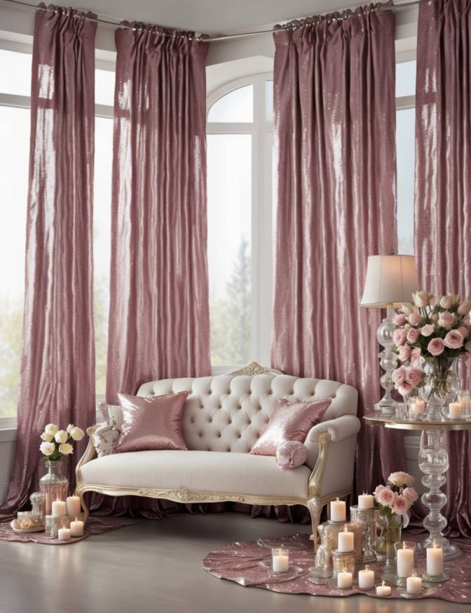 Modern Style Curtain Ideas for Living Room Windows