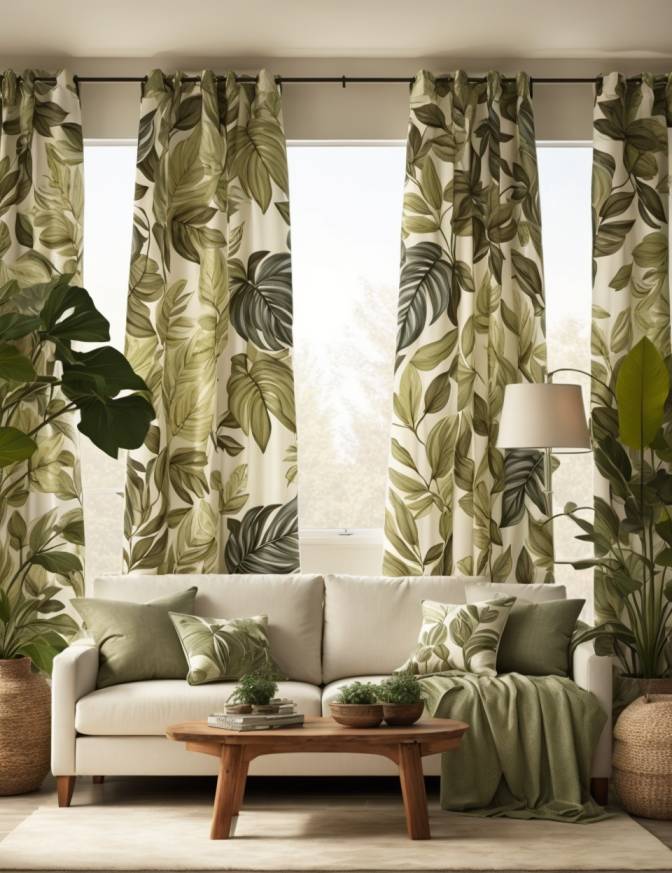 Modern Style Curtain Ideas for Living Room Windows