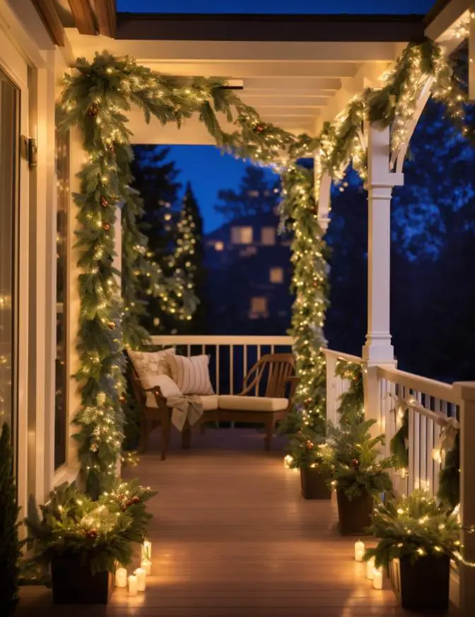 Outdoor Christmas Decor Ideas for Small Spaces