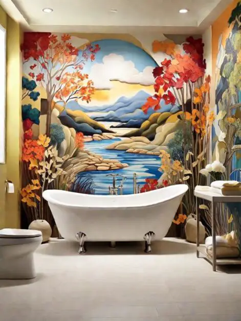 37 Stunning Bathroom Accent Wall Paint Ideas