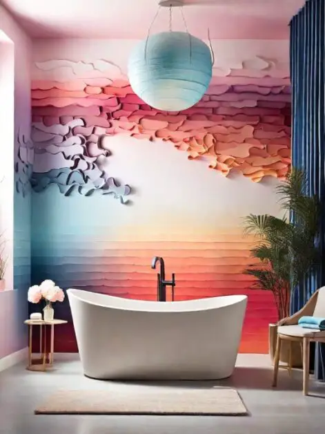 37 Stunning Bathroom Accent Wall Paint Ideas