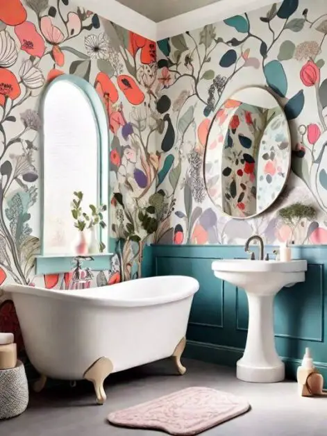 37 Stunning Bathroom Accent Wall Paint Ideas