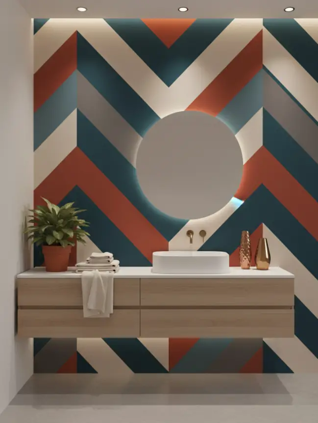 Bathroom Accent Wall Paint Ideas