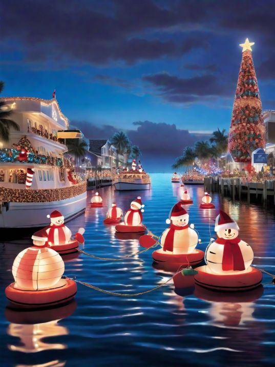 Christmas Boat Parade Decorating Ideas