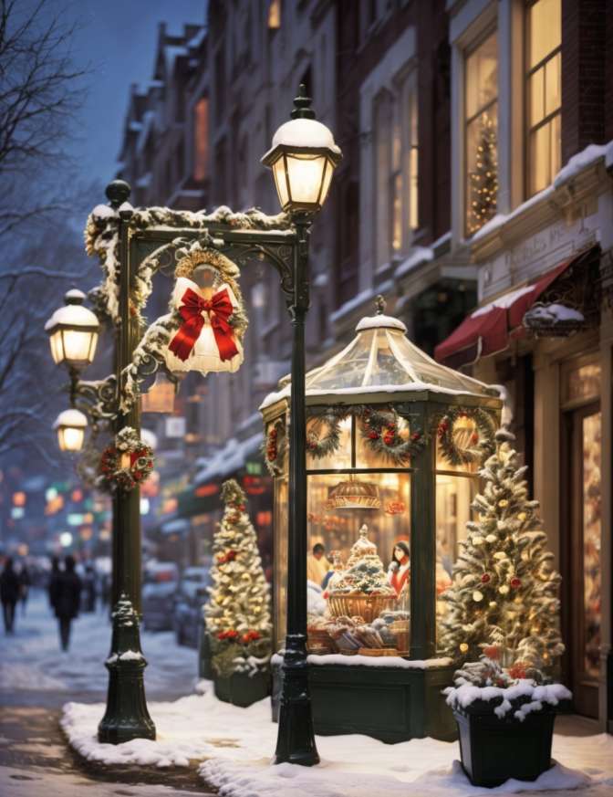 Christmas Decoration Ideas for Street Light Poles