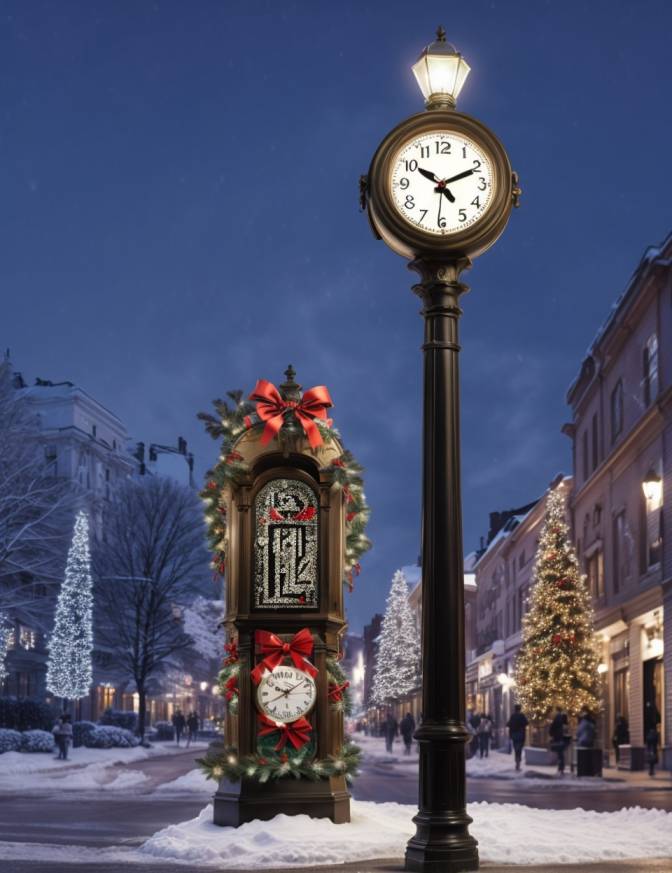 Christmas Decoration Ideas for Street Light Poles