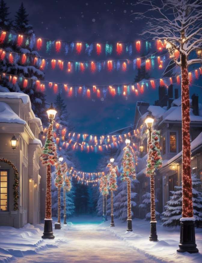 Christmas Decoration Ideas for Street Light Poles