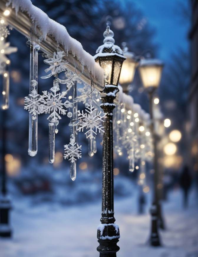 Christmas Decoration Ideas for Street Light Poles