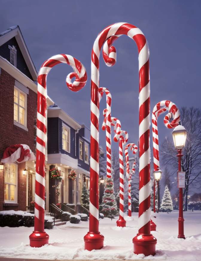 Christmas Decoration Ideas for Street Light Poles