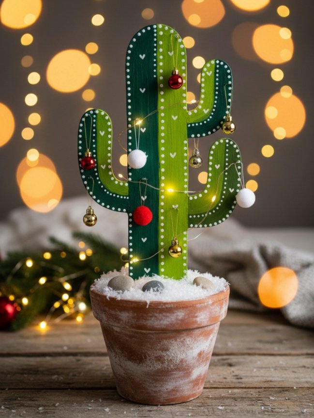 DIY Cactus Christmas Tree Ideas