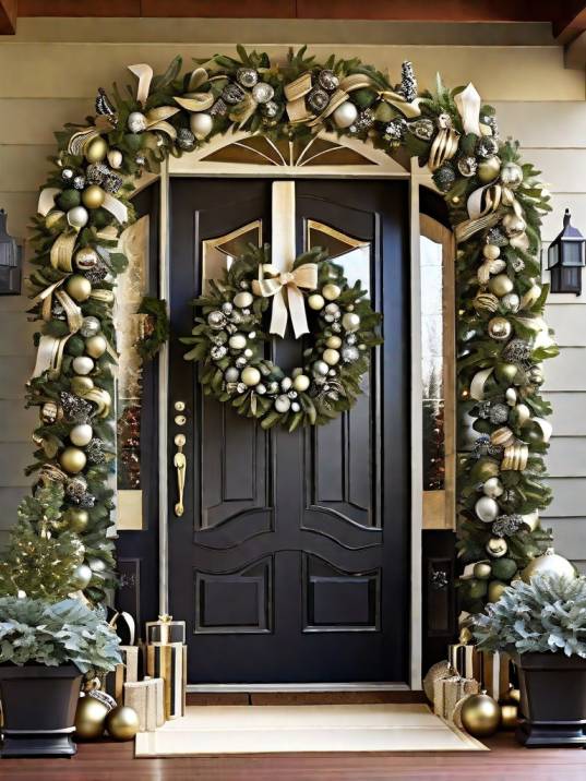 Home Outside New Year's Decoration Ideas