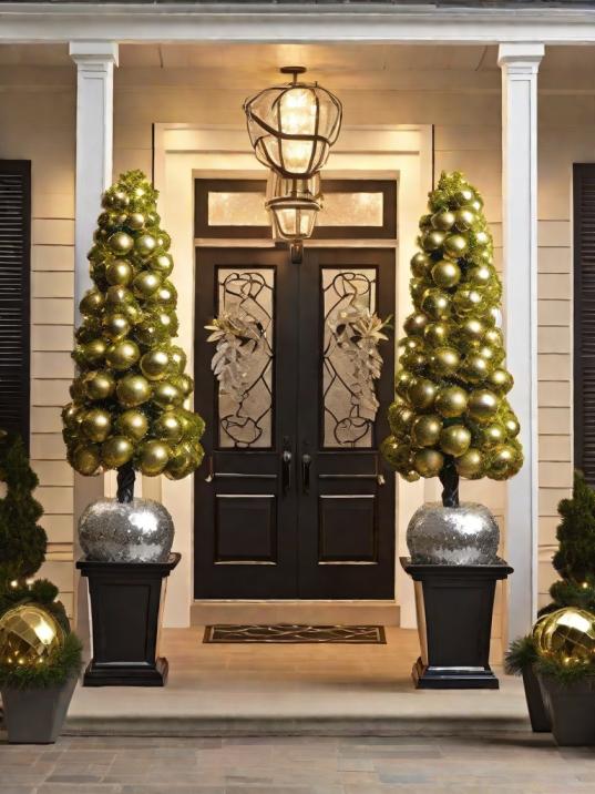 Home Outside New Year's Decoration Ideas