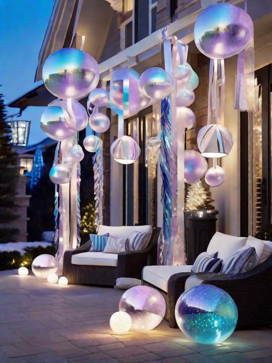 Home Outside New Year's Decoration Ideas