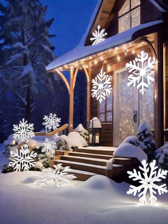 Home Outside New Year's Decoration Ideas