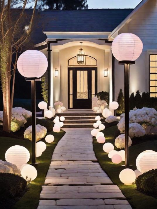 Home Outside New Year's Decoration Ideas