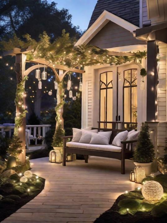 Home Outside New Year's Decoration Ideas