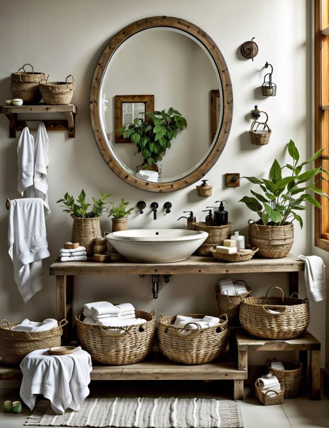 Rustic Bathroom Decor Ideas