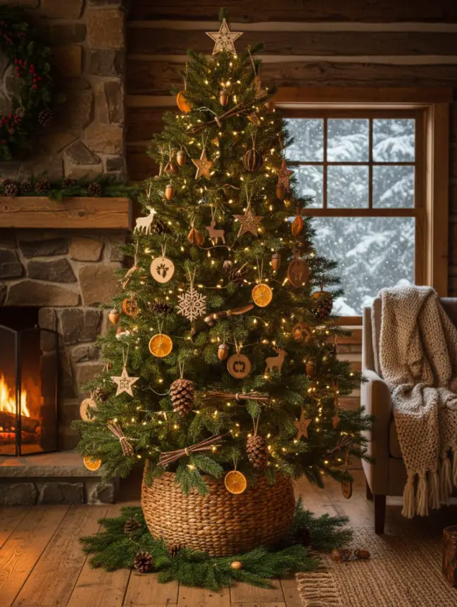 Rustic Christmas Tree Decoration Ideas