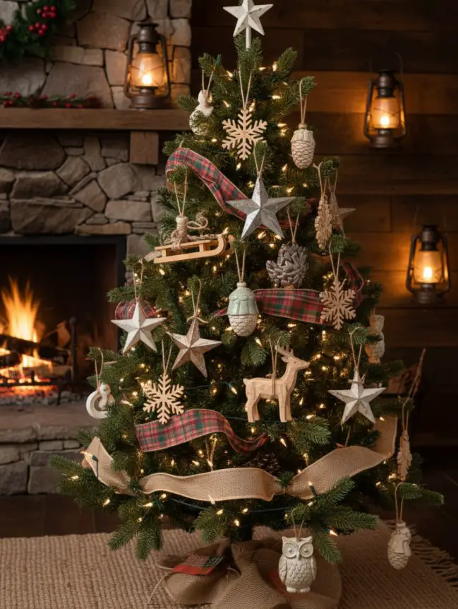 Rustic Christmas Tree Decoration Ideas