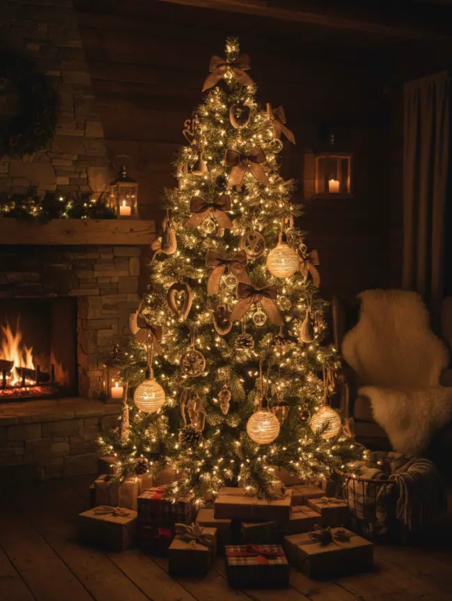 Rustic Christmas Tree Decoration Ideas