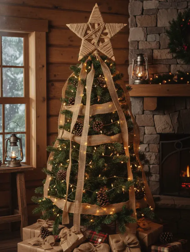 Rustic Christmas Tree Decoration Ideas