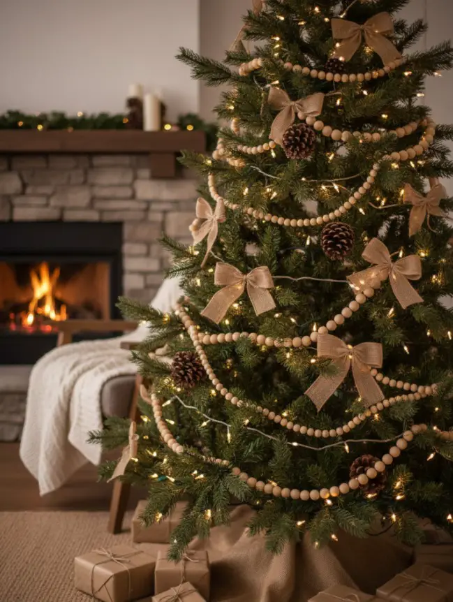 Rustic Christmas Tree Decoration Ideas