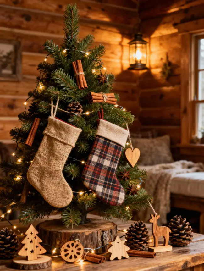 Rustic Christmas Tree Decoration Ideas